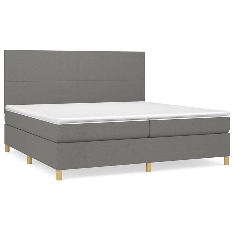 Foto van The living store boxspringbed - bed met pocketvering matras - middelharde ondersteuning - huidvriendelijk topmatras -