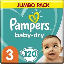 Foto van Pampers baby dry maat 3 - 120 luiers voordeelverpakking