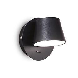 Foto van Ideal lux - gim - wandlamp - aluminium - led - zwart