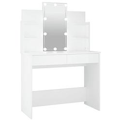 Foto van Vidaxl kaptafel met led-verlichting 96x40x142 cm wit