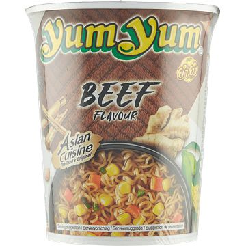 Foto van Yum yum instant noodles beef flavour 70g bij jumbo