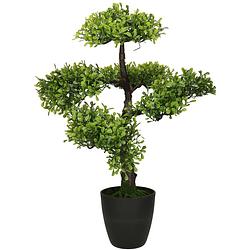 Foto van H&s collection kunstplant bonsai boompje in pot - japans decoratie - 50 cm - type kyoto - kunstplanten