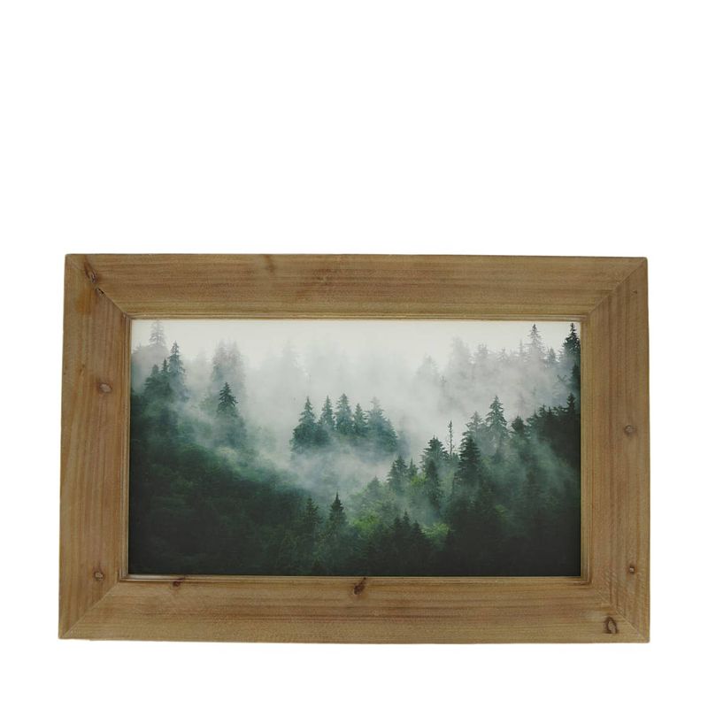 Foto van Dknc - wanddecoratie met houten lijst mdf - 58x38x4cm - multi