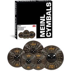 Foto van Meinl ccd-cs4 classics custom dark expanded cymbal set bekkenset 14-16-18-20