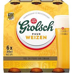 Foto van Grolsch puur weizen bier flessen 6 x 30cl aanbieding bij jumbo | 2e halve prijs