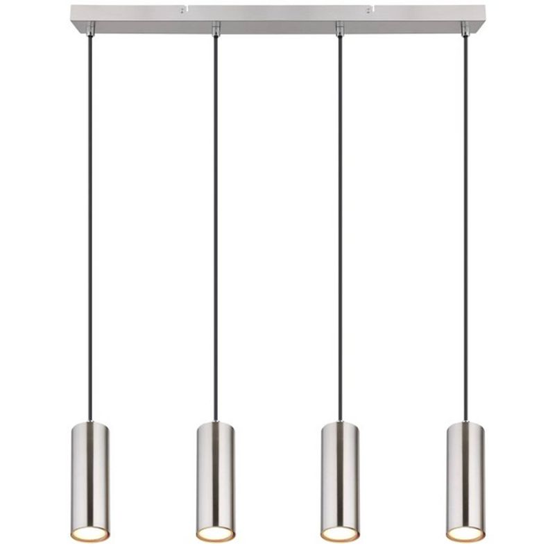 Foto van Moderne hanglamp robby - l:65cm - gu10 - metaal - grijs