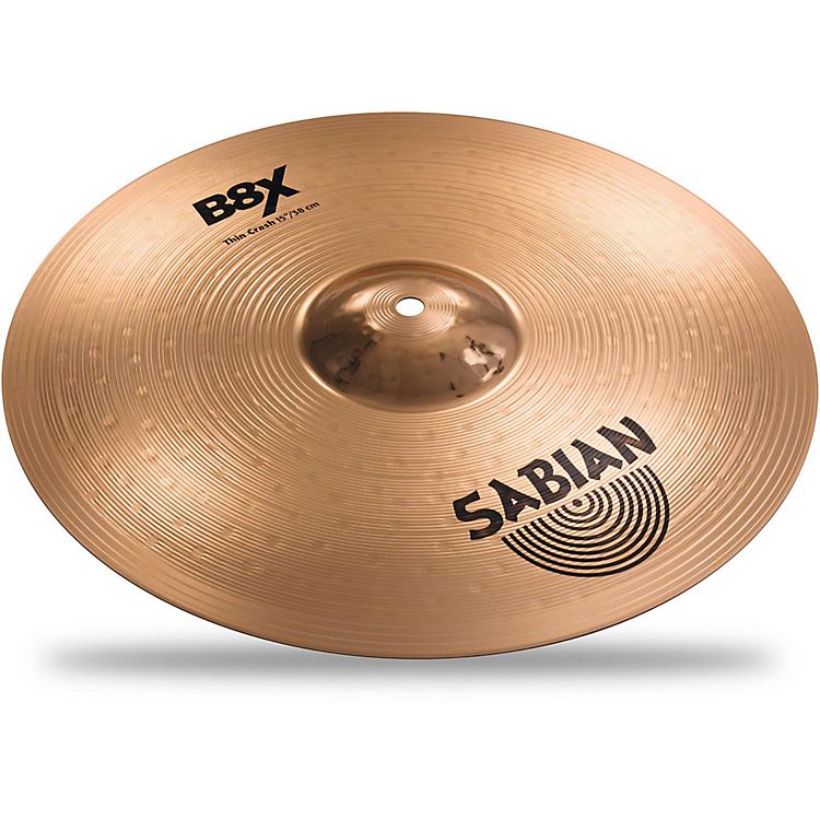 Foto van Sabian b8x 15 inch thin crash bekken