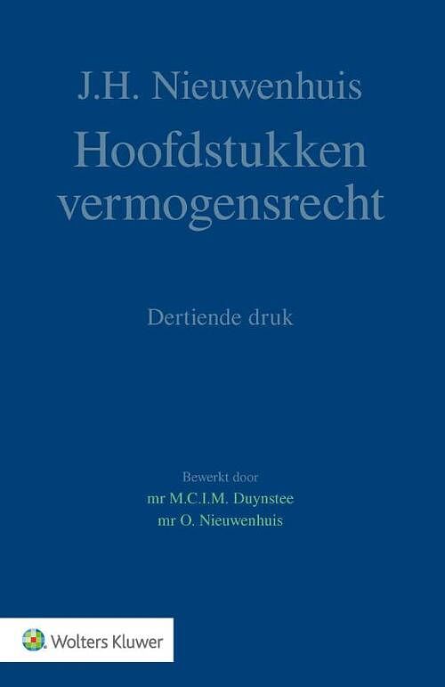 Foto van Hoofdstukken vermogensrecht - paperback (9789013167177)