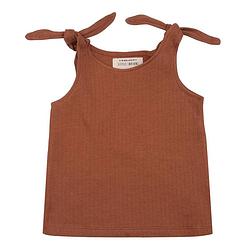 Foto van Little indians tanktop amber brown meisjes katoen bruin maat 98