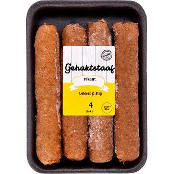 Foto van Gehaktstaaf pikant 4 x 125g bij jumbo