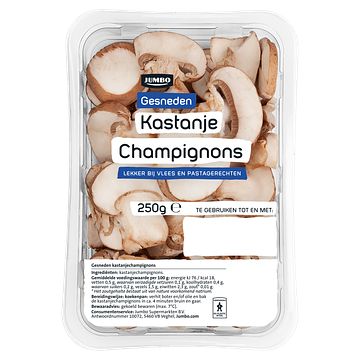 Foto van Jumbo kastanjechampignons gesneden 250g