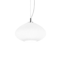 Foto van Ideal lux - plisse's - hanglamp - metaal - e14 - chroom