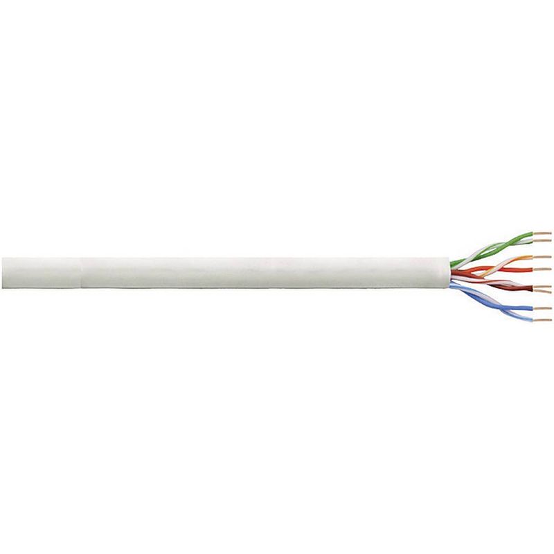 Foto van Logilink cpv0022 netwerkkabel cat 6 u/utp 4 x 2 x 0.13 mm² grijs 305 m