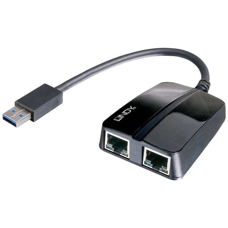 Foto van Lindy lindy netwerkadapter 5 gbit/s usb 3.2 gen 1 (usb 3.0), gigabit-lan (1/2.5/5 gbit/s), rj45