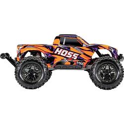 Foto van Traxxas hoss oranje brushless 1:10 rc auto elektro monstertruck 4wd 2,4 ghz