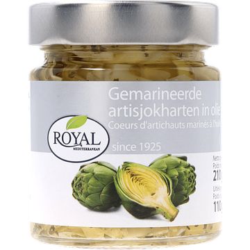 Foto van Royal mediterranean gemarineerde artisjokharten in olie 210g bij jumbo