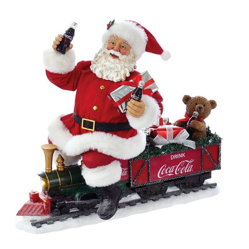 Foto van Kurt s. adler - coke santa train with led battery operated 13 inch