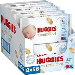Foto van Huggies - pure billendoekjes extra care - 8 x 56 babydoekje