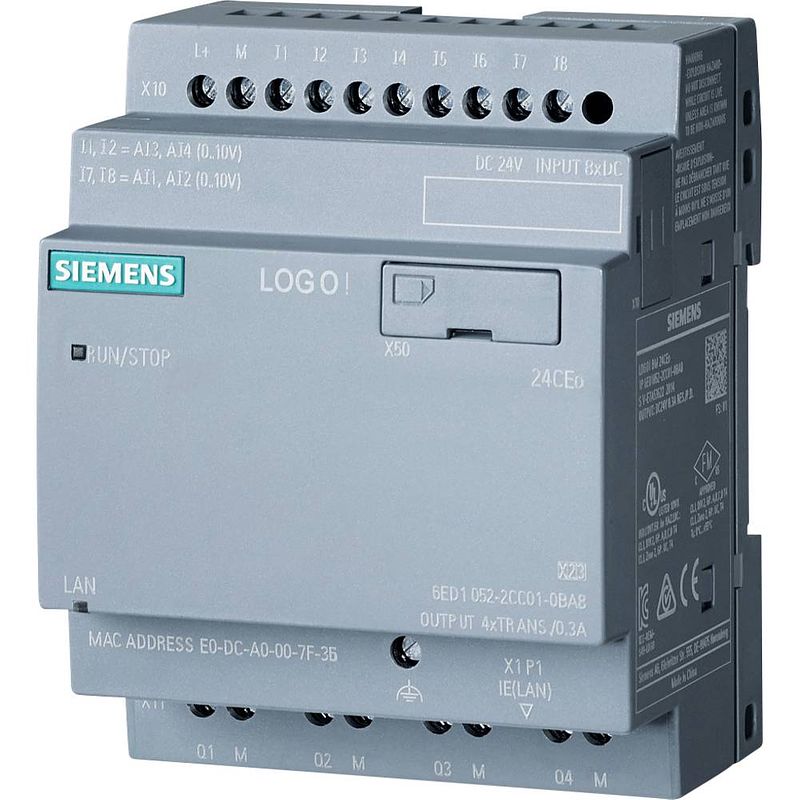 Foto van Siemens 6ed1052-2cc08-0ba1 plc-aansturingsmodule 24 v/dc