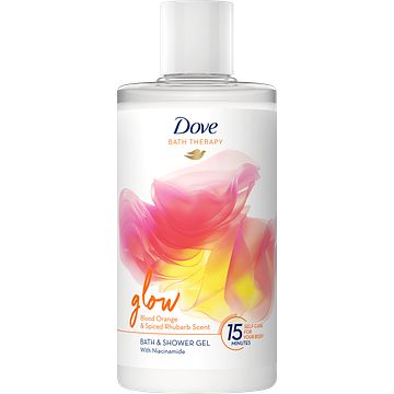 Foto van Dove bath therapy badschuim & douchegel glow 400ml bij jumbo