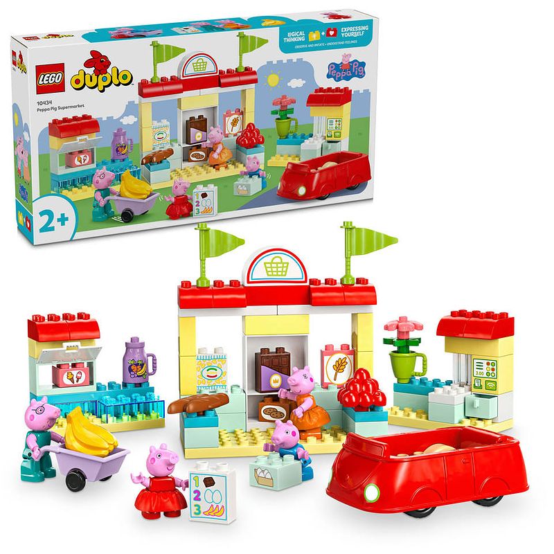 Foto van Lego duplo peppa pig supermarkt 10434