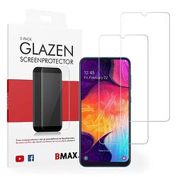 Foto van 2-pack bmax samsung galaxy a50 screenprotector - glass - 2.5d