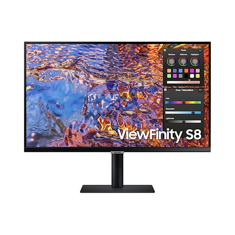 Foto van Samsung s27b800pxp led-monitor 68.6 cm (27 inch) energielabel f (a - g) 3840 x 2160 pixel uhd, 4k 5 ms hdmi, displayport, usb-c® ips lcd