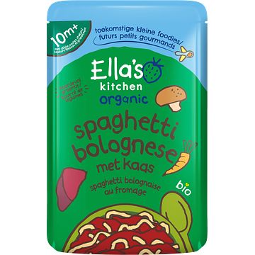 Foto van Ella'ss kitchen bio organic spaghetti bolognese met kaas 10+ maanden 190g bij jumbo