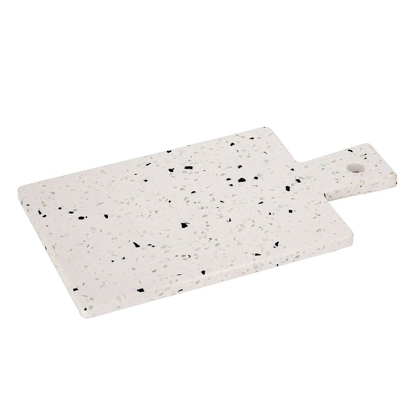 Foto van Cosy & trendy serveerplank terrazzo wit 29 x 17 cm