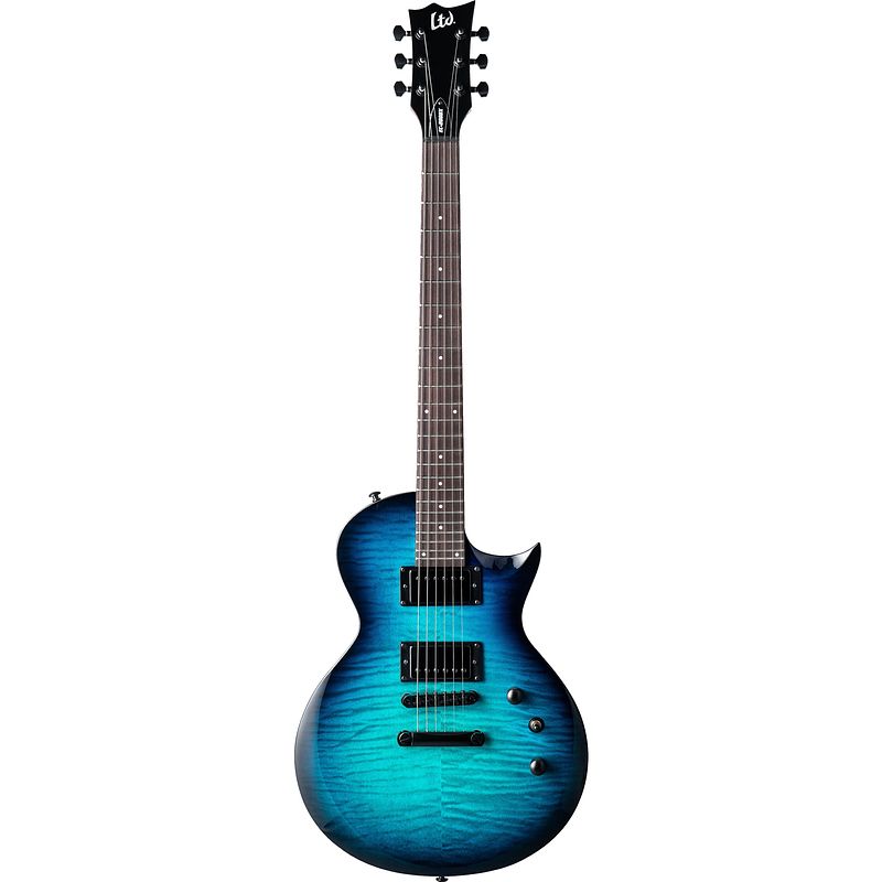 Foto van Esp ltd ec-200dx blue burst elektrische gitaar