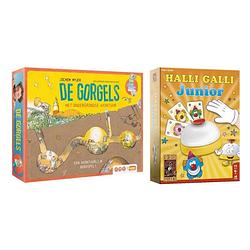 Foto van Spellenbundel - 2 stuks - de gorgels spel het ondergrondse avontuur & halli galli junior