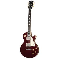 Foto van Gibson original collection les paul standard 50s plain top sparkling burgundy elektrische gitaar met koffer