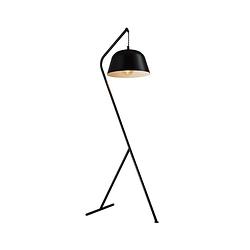 Foto van Quvio staande lamp metaal ronde lampenkap zwart - quv5170l-black