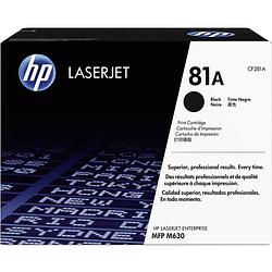 Foto van Hp 81a cf281a tonercassette zwart 10500 bladzijden origineel toner