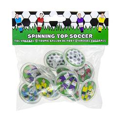 Foto van Decopatent® uitdeelcadeaus 12 stuks voetballers tollen - traktatie