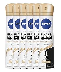 Foto van Nivea black & white silky smooth deodorant spray voordeelverpakking