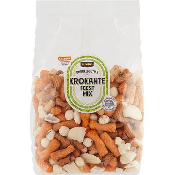 Foto van Jumbo borrelzoutjes krokante feestmix 225g