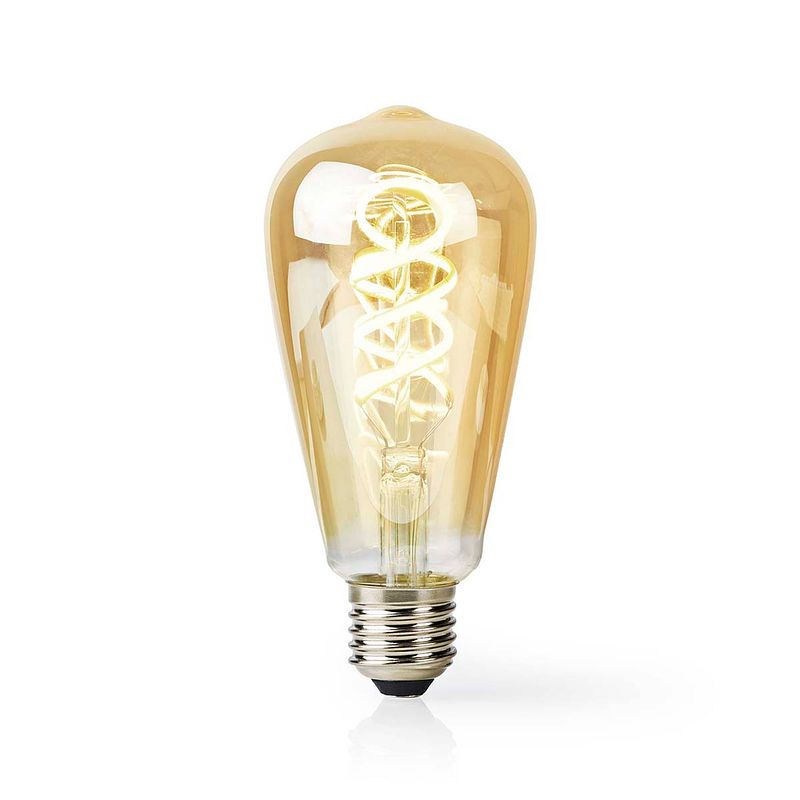 Foto van Nedis smartlife led filamentlamp - wifilt10gdst64 - goud