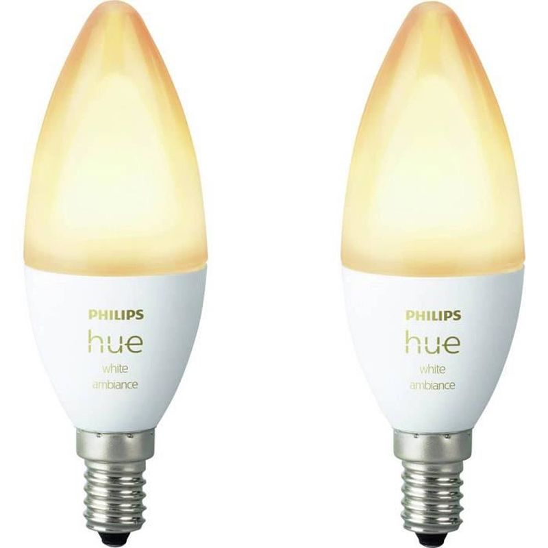 Foto van Philips hue white ambiance vlam 6w e14 x2