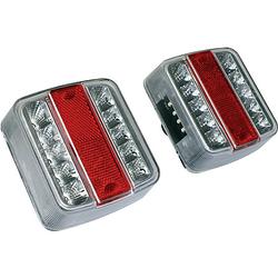 Foto van Las aanhangerachterlicht knipperlicht, remlicht, achterlicht, kentekenverlichting links, rechts 12 v rood, zilver