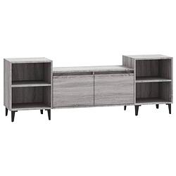 Foto van The living store televisiekast - onbekend - tv-meubel - 160 x 35 x 55 cm - grijs sonoma eiken