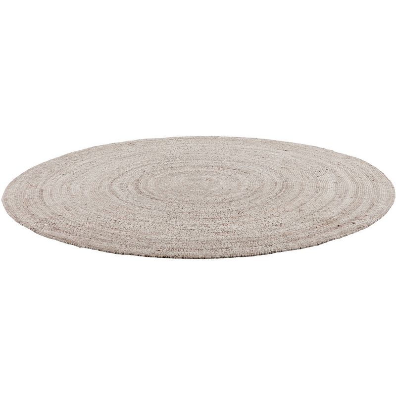 Foto van Must living carpet sterling round large,ø200 cm, beige, 80% wool 20...