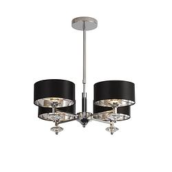 Foto van Moderne hanglamp - bussandri exclusive - metaal - modern - e14 - l: 66cm - voor binnen - woonkamer - eetkamer -