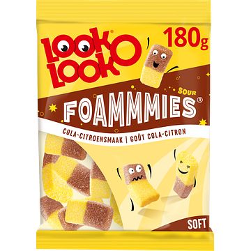 Foto van Lookolook foammmies cola lemon zoet snoep zak 180 gram bij jumbo