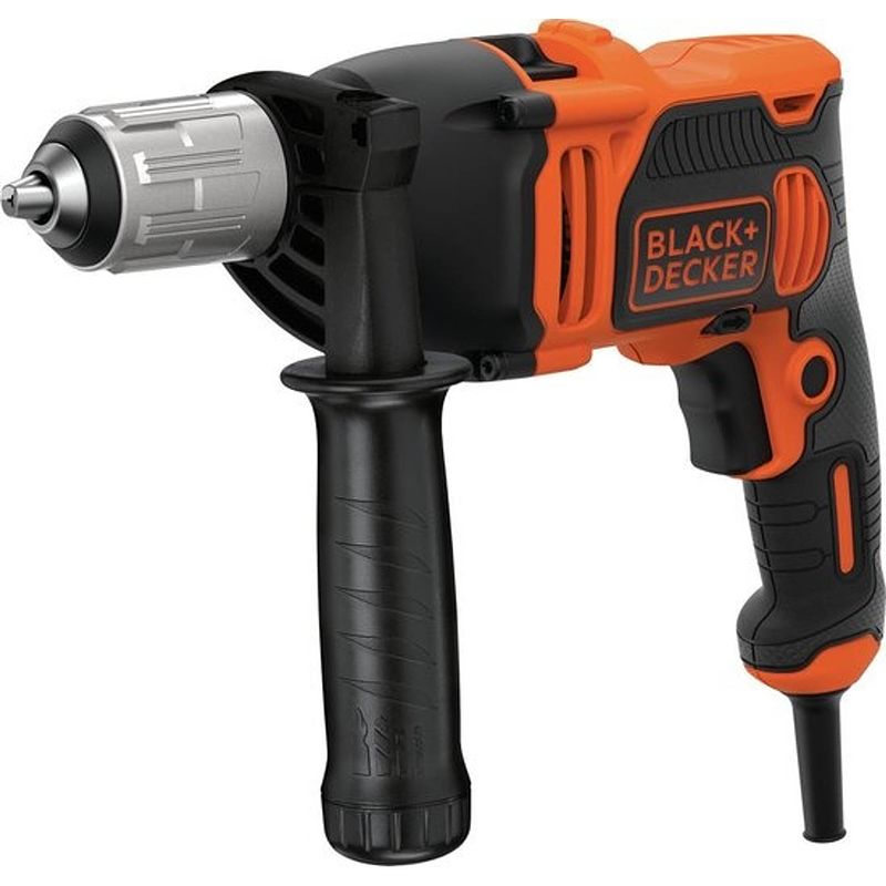 Foto van Black decker beh850k-qs klopboormachine - 850w - 1 snelheid - incl. koffer en boren