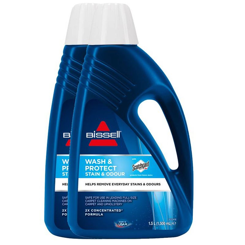 Foto van Bissell bundel - wash & protect stain & odours reinigingsmiddel - 2x 1,5l
