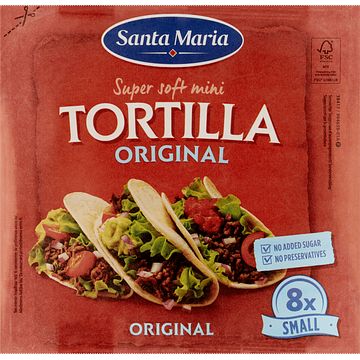 Foto van Santa maria tortilla wraps mini 8 stuks 200g bij jumbo