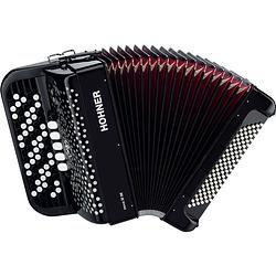 Foto van Hohner nova iii 96 zwart, c-griff accordeon