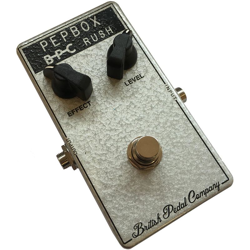 Foto van British pedal company compact series bpc rush pepbox fuzz effectpedaal