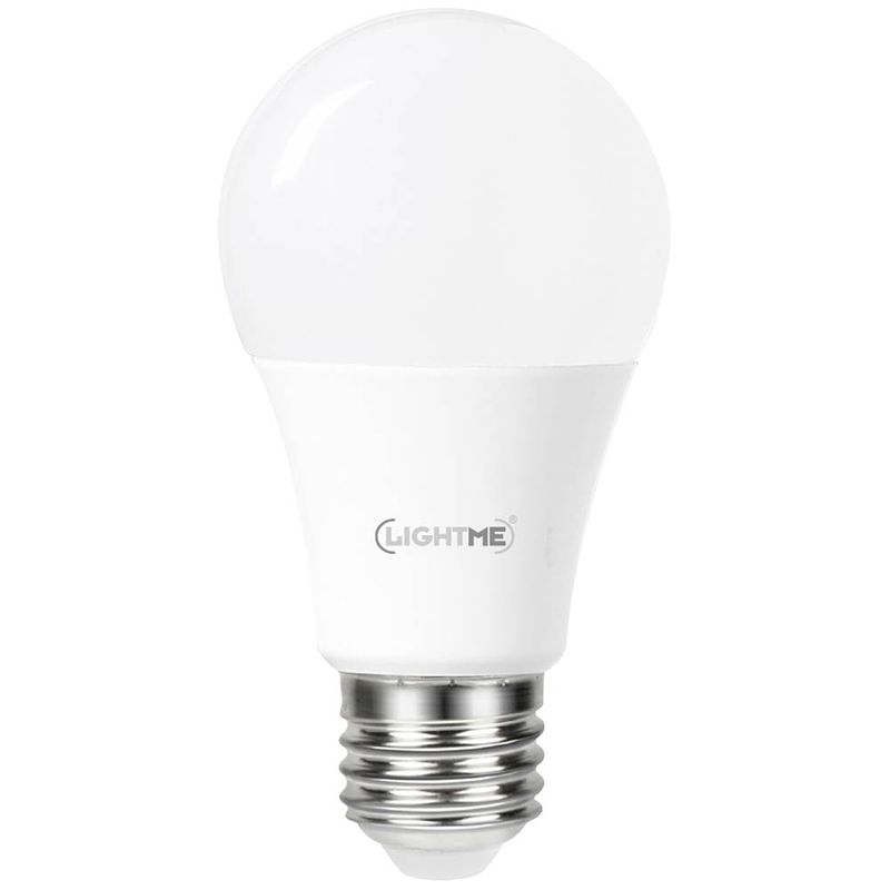 Foto van Lightme lm85165 led-lamp energielabel f (a - g) e27 peer 4.8 w = 40 w warmwit (ø x h) 60 mm x 115 mm incl. daglichtsensor 1 stuk(s)